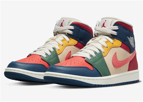 nike jordans multicolor|air jordan 1 mid multicolor.